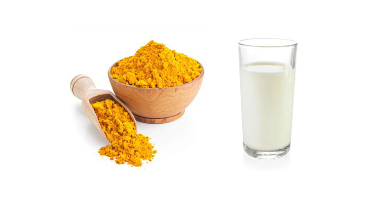ماسک زردچوبه و شیر