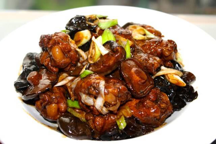 خوراک قارچ با سویا