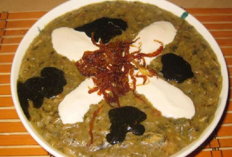 تزیین آش رشته