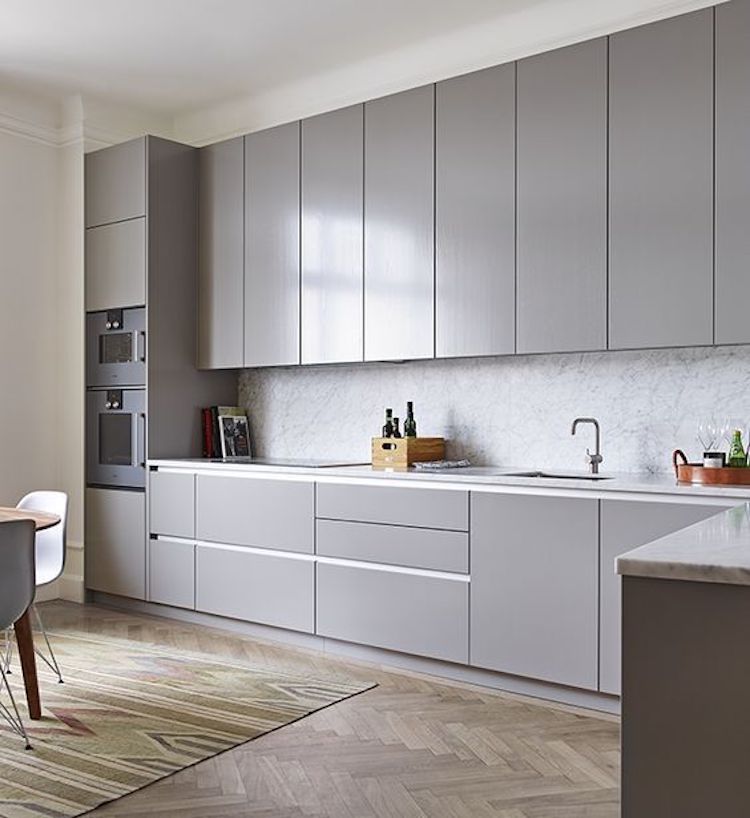 کابینت مدرن آشپزخانه با رنگ ترند سال