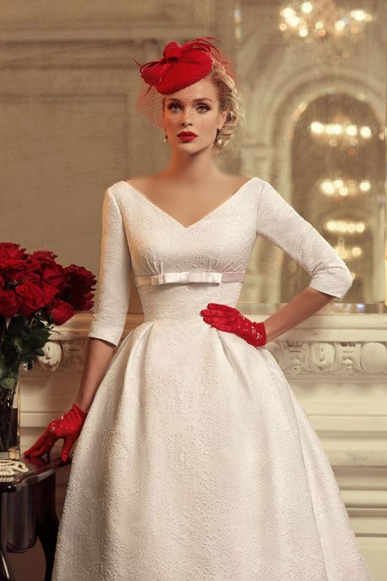 مدل لباس مجلسی پرنسسی سفید مدرن