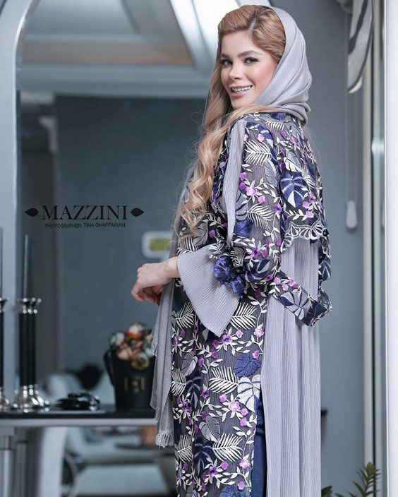 مانتو مجلسی دخترانه حریر کرپ