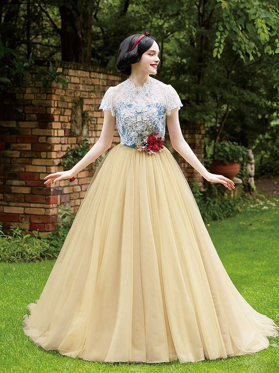 مدل لباس مجلسی پرنسسی بلند مدل لباس سفید برفی