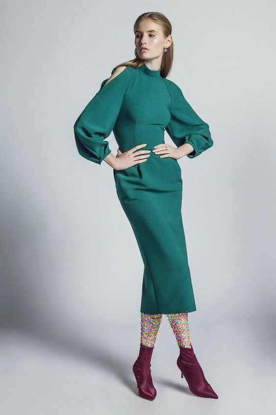 مدل لباس مجلسی زنانه سبز