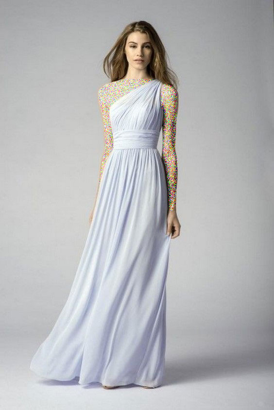 مدل لباس مجلسی زنانه سفید بلند