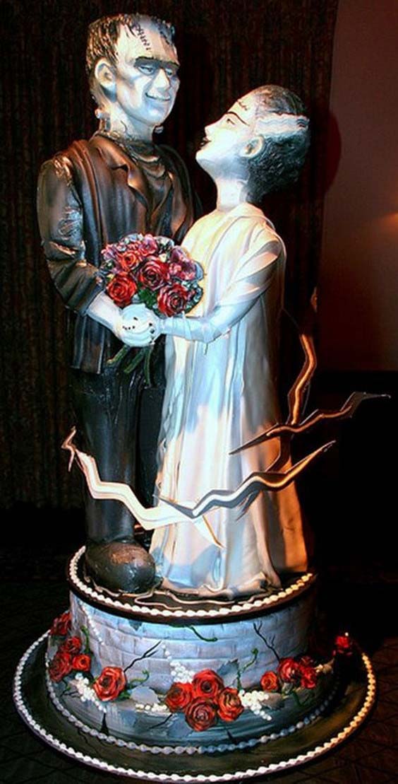 عجیب ترین کیک های عروسی با تم عروس و داماد
