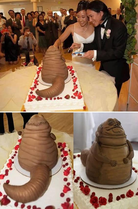 عجیب ترین کیک های عروسی با تم موجودات نفرت انگیز