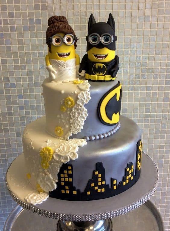 عجیب ترین کیک های عروسی با تم مینیون ها