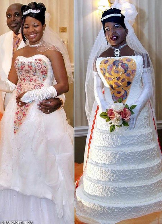 عجیب ترین کیک های عروسی به شکل عروس