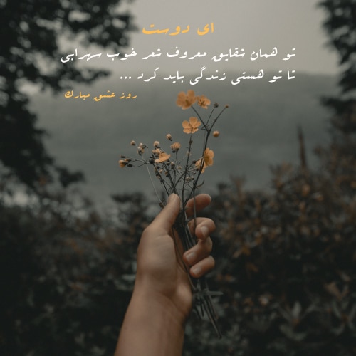پروفایل روز ولنتاین با گل