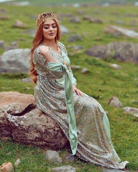 مدل لباس مجلسی کردی مجلسی پولک دار