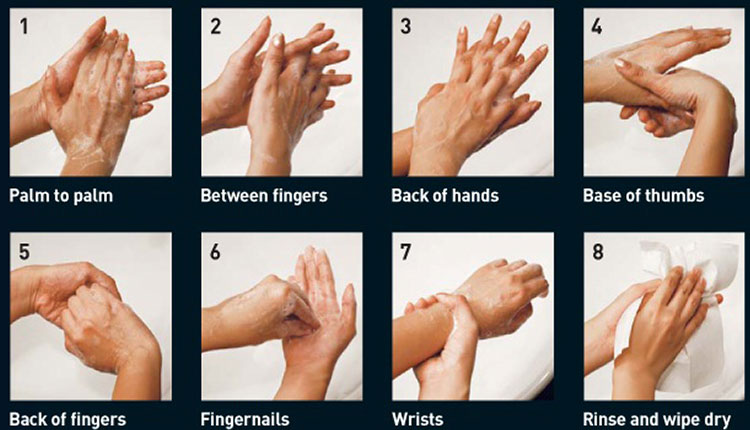 روش صحیح ضد عفونی کردن دست
