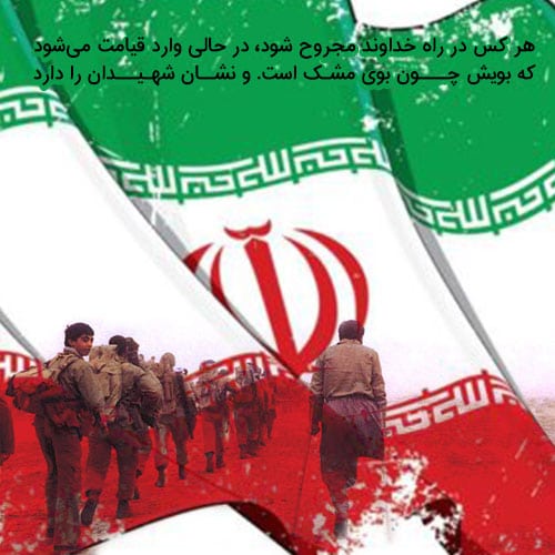 عکس پروفایل روز جانباز با پرچم ایران