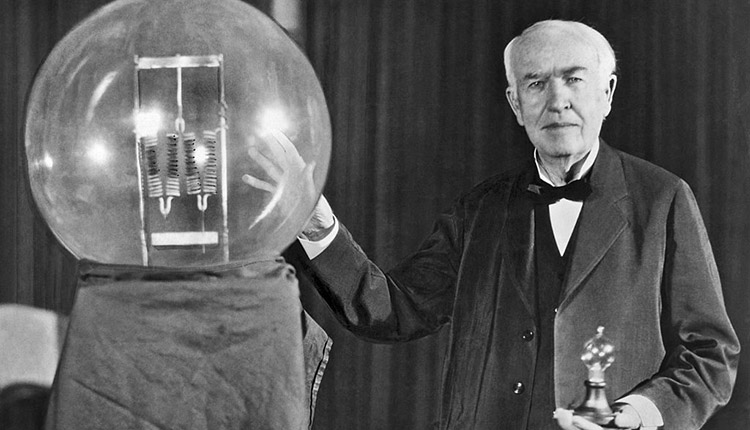 ادیسون مخترع برق و لامپ