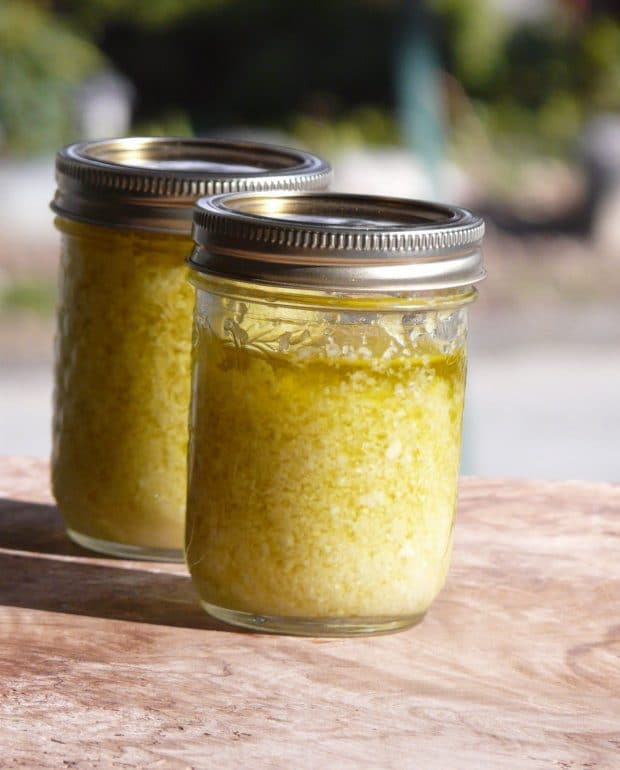 حریره سیر در روغن زیتون