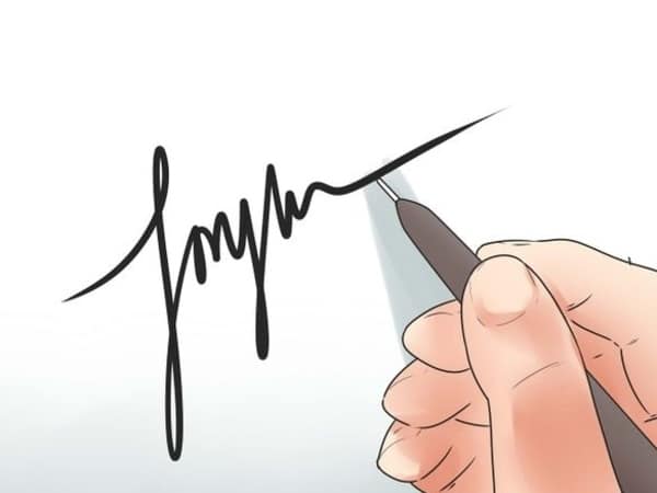 نمونه امضا ساده و ظریف