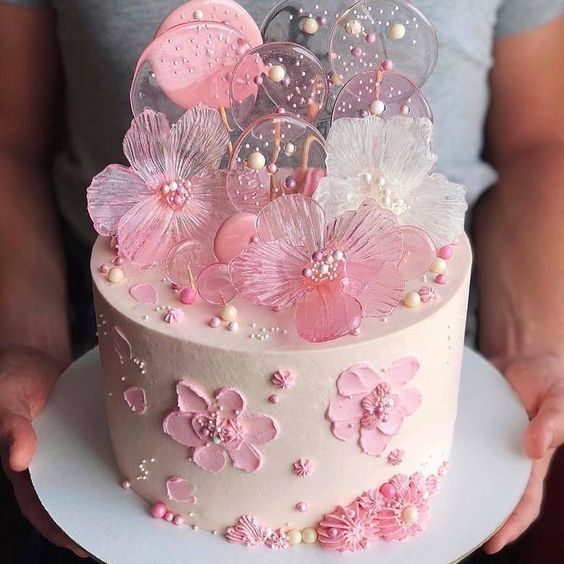 عکس کیک تولد شیک دخترانه رویایی و زیبا