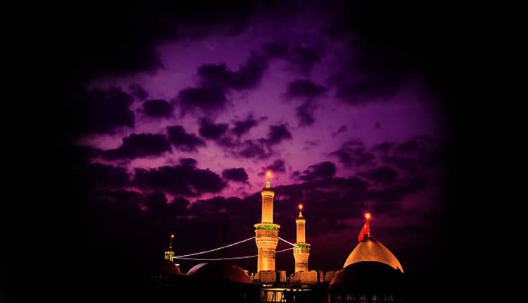 عکی از حرم امام حسین از داخل و بیرون حرم و ضریح