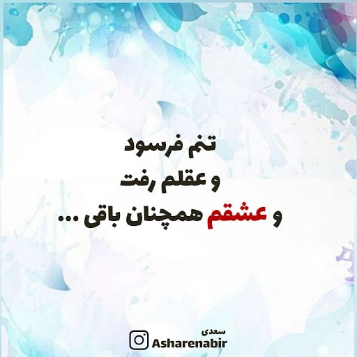 تک بیتی سعدی - تک بیت های ناب سعدی