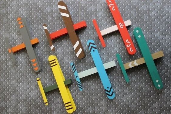 کاردستی هواپیما با چوب بستنی