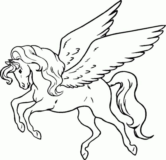 نقاشی اسب بالدار