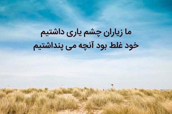 تک بیتی پرمعنا و تاثیرگذار