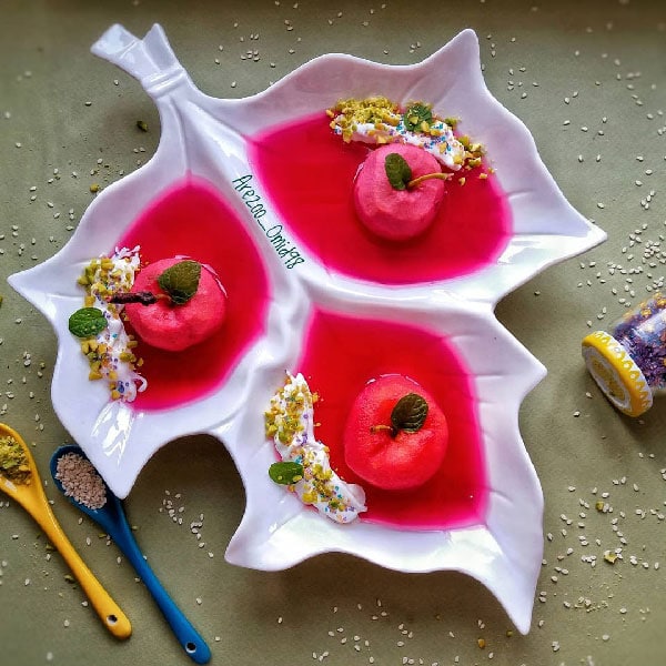 طرز تهیه دسر سیب ژله ای