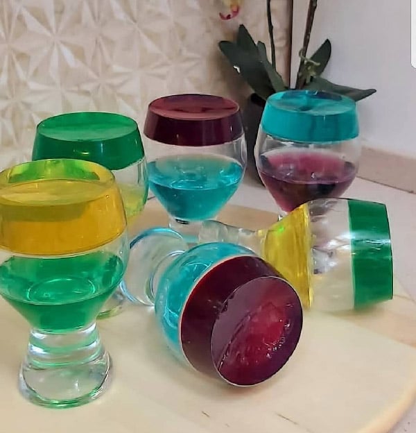 ژله جادویی رنگی رنگی