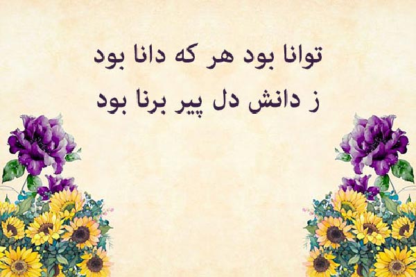 یک شعر زیبا در مورد علم و دانش خواندنی