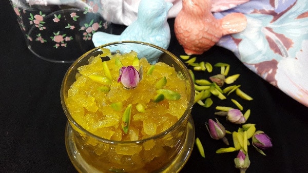 طرز تهیه مربای زردک زعفرانی