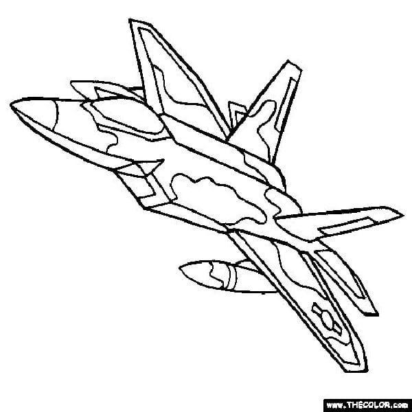 نقاشی هواپیما جنگی برای کودکان