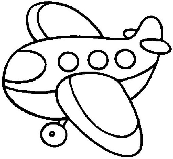 ایده نقاشی هواپیمای ساده کودکانه