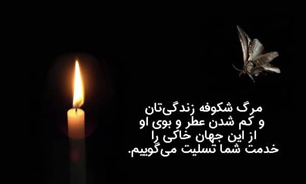 متن پیام تسلیت درگذشت فرزند
