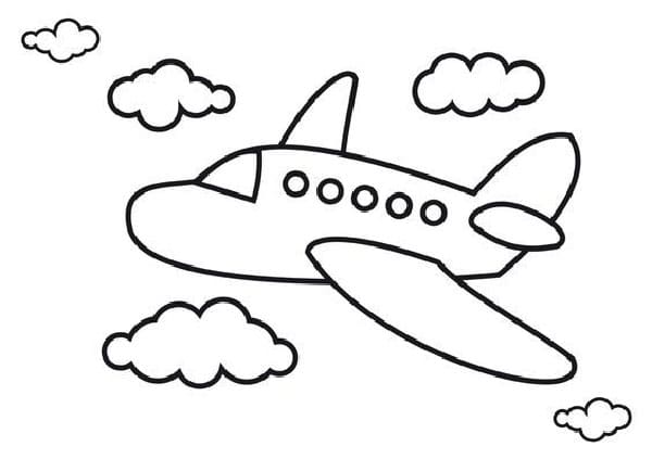 نقاشی هواپیمای مسافربری