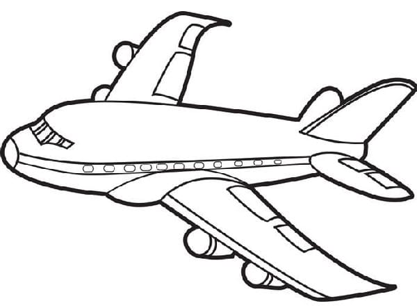 نقاشی هواپیمای مسافربری گام به گام