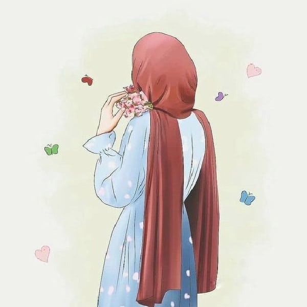 عکس دختر با حجاب خوشگل برای پروفایل کارتونی