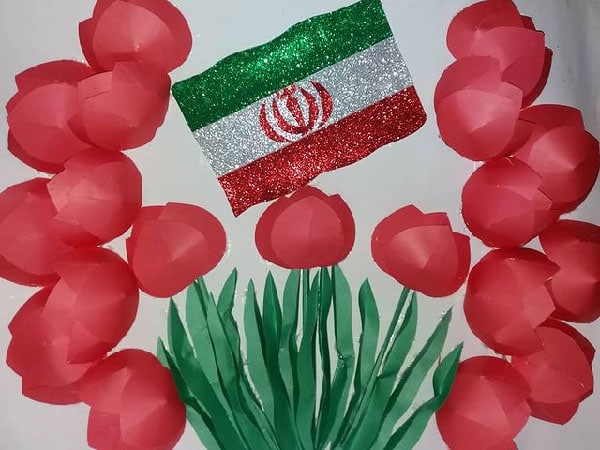 کاردستی ساده دهه فجر پیش دبستانی
