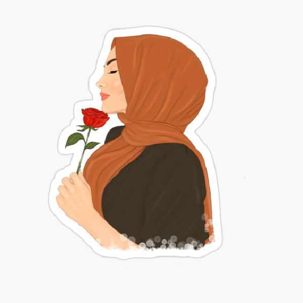 عکس پروفایل دختر با حجاب فانتزی