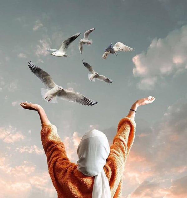 عکس دختر با حجاب برای پروفایل اینستاگرام