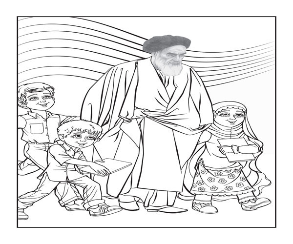 نقاشی دهه فجر برای بزرگسالان دخترانه