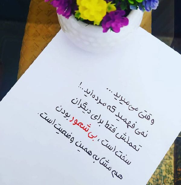 متن درباره شعور و معرفت انسان